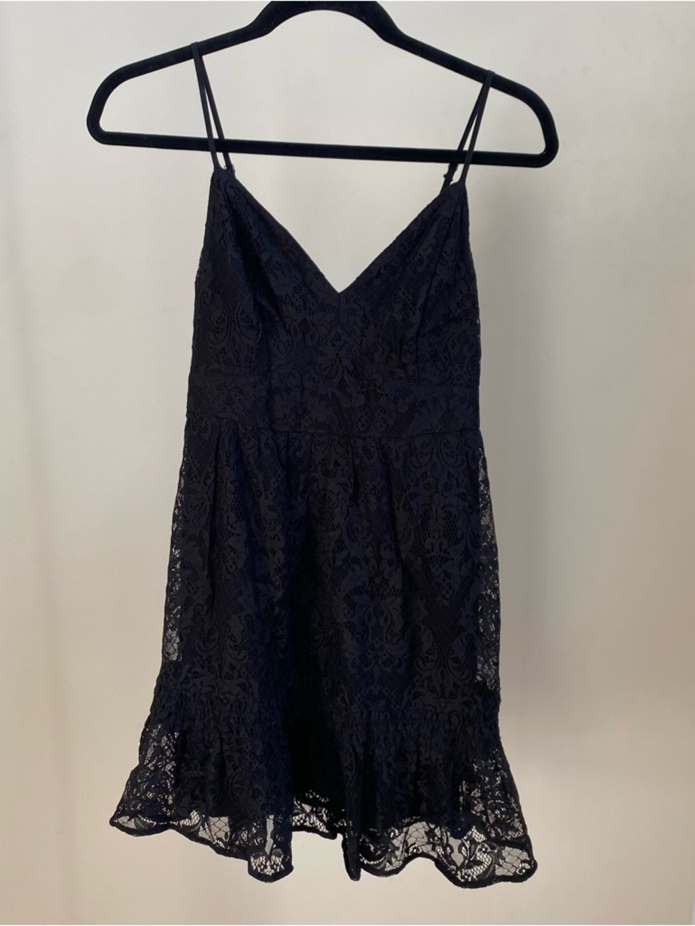 NWOT Hollister black lace babydoll sundress Sz S